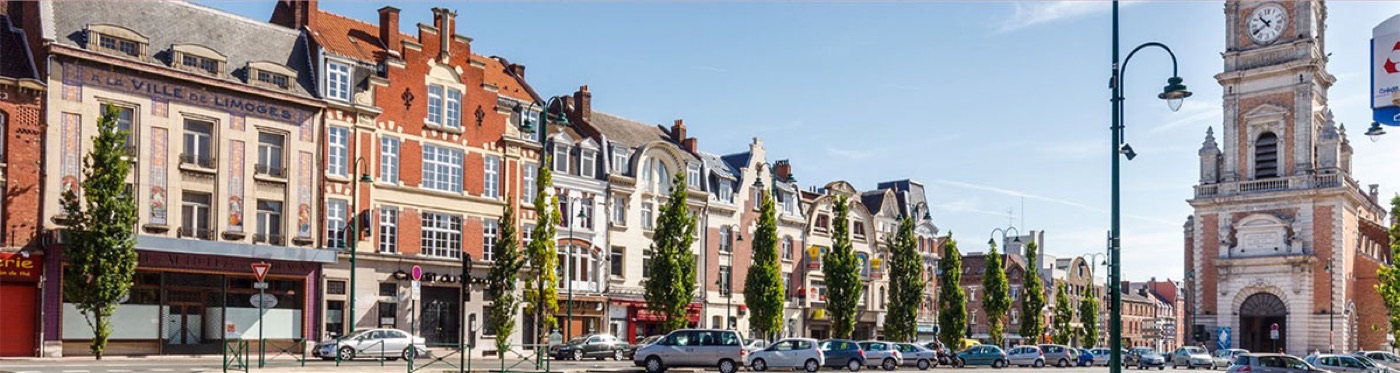 Le centre-ville de Lens